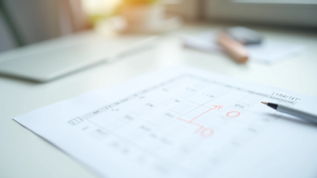 Kalender mit Markierungen für Umsatzsteuer-Voranmeldung Termine