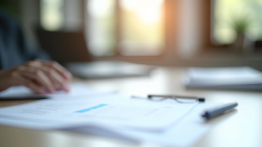 Versicherungsdokumente und Krankenversicherungskarte auf Schreibtisch